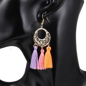 ✨2/$10✨ Vintage Colorful Tassels Earrings